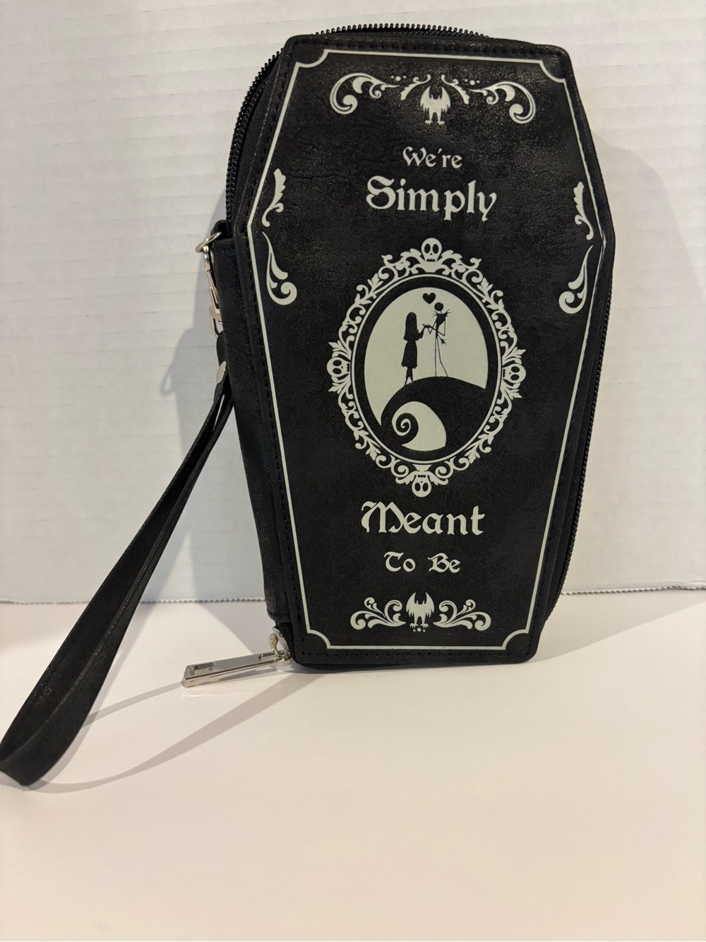 Disney Nightmare Before Christmas Coffin Wristlet Wallet Jack Sally